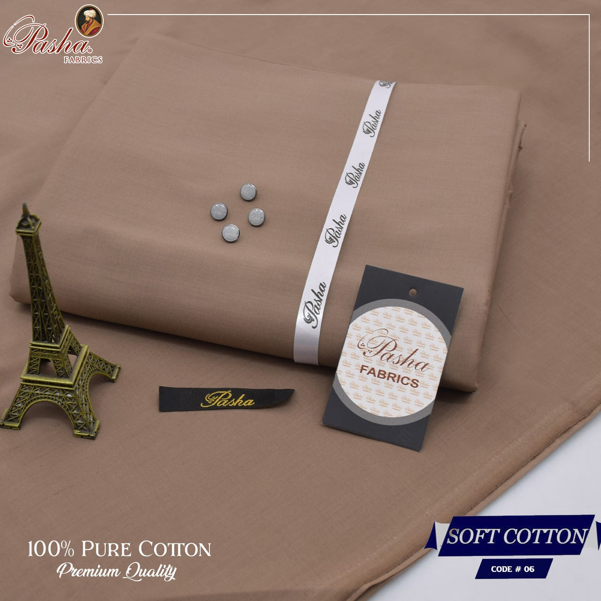 Pasha soft cotton suit for men in brownish pink shade
