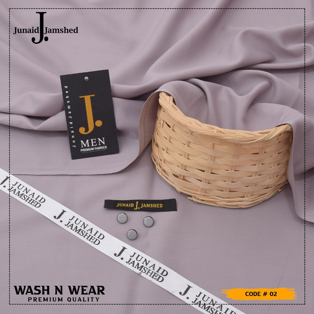 j. wash and wear suit in light gray pink 