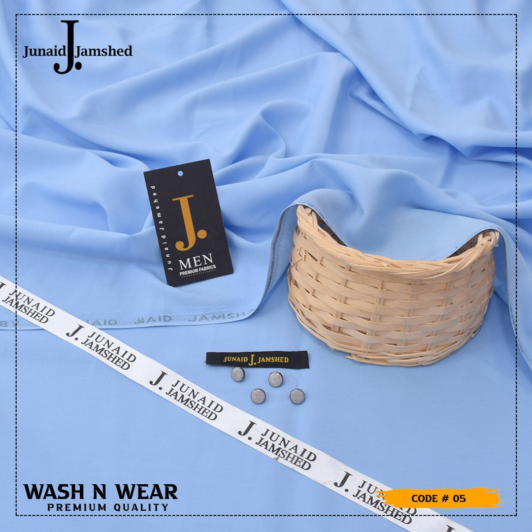 j. wash and wear suit in ocean blue
